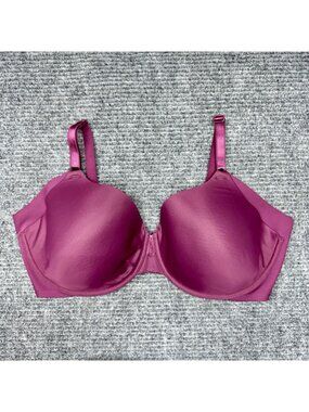 Olga by Warners Bra 42DD Purple No Side Effects Underwire GB0561A Full Coverage